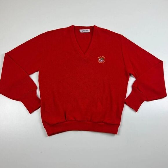 Vintage Jantzen Grunge Grandpa Sweater USA Mens Size Large Pullover Country Club - Picture 1 of 10